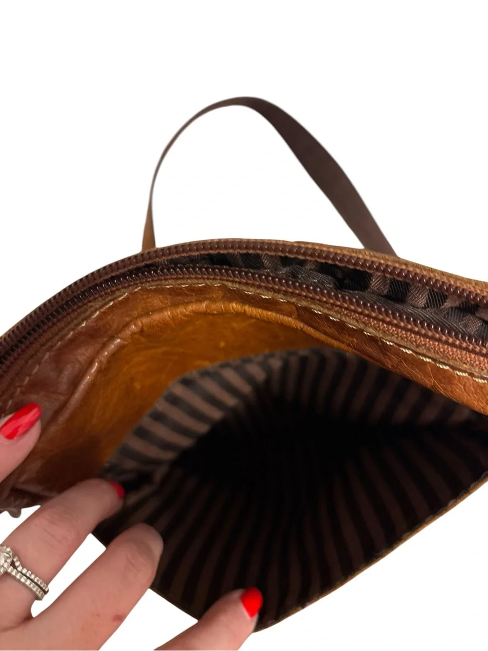 Vintage Jack Georges Brown Leather Crossbody Bag 🤎